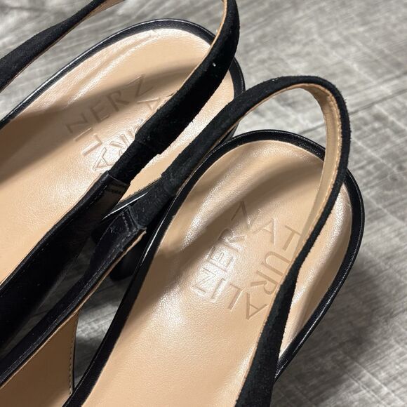 Naturalizer Womens Hannie Leather N5 Contour Heel Pump Slingback Black Sz 8.5 - Picture 5 of 7